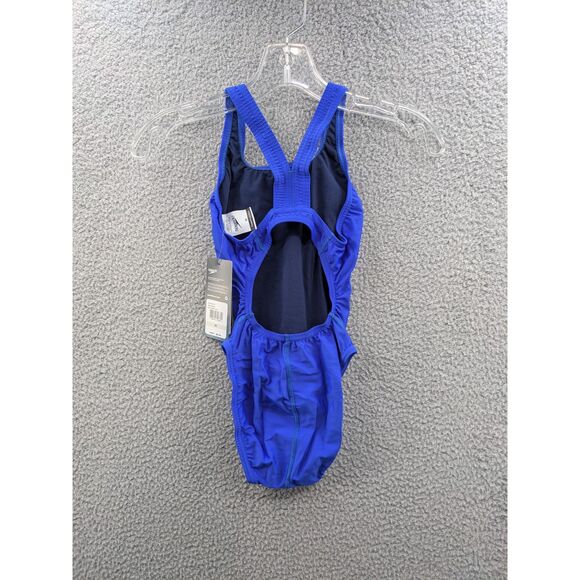 NWT Speedo Super Pro Back One Piece Competition Swimsuit size 26 New Sapphire - Picture 2 of 10
